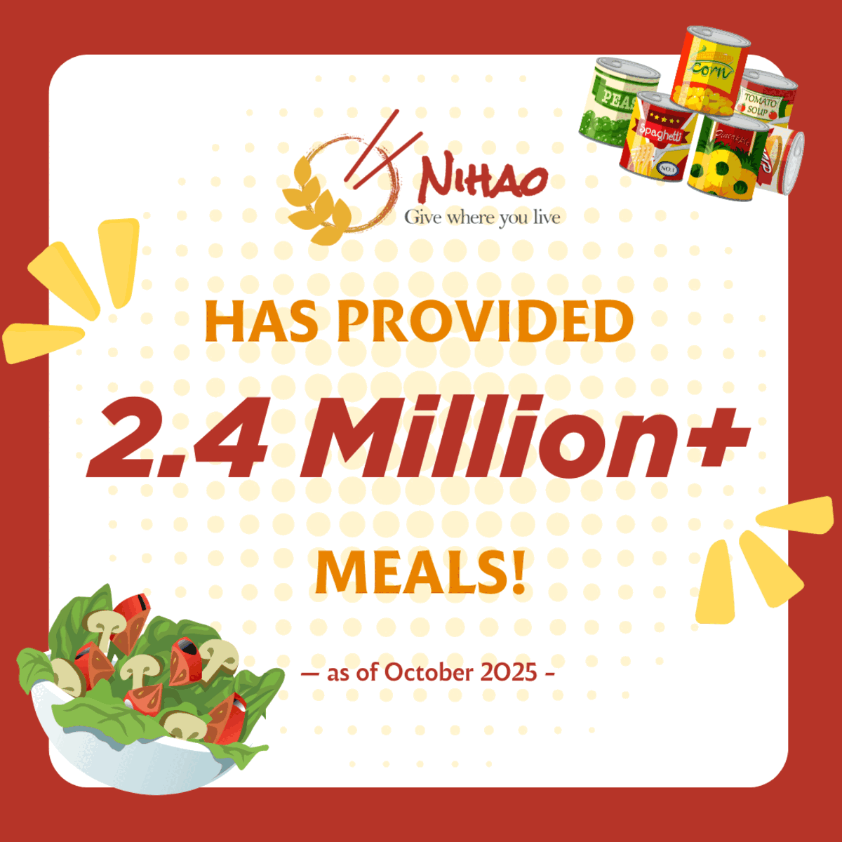 NiHao milestones with the North Texas Food Bank